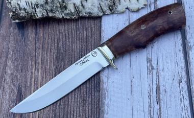 Нож "Глухарь": сталь - Elmax (порошковая); рукоять - карельская береза
