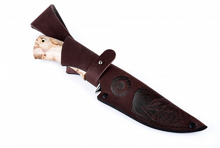 Нож "Сибиряк": сталь - Elmax (порошковая); рукоять - карельская береза