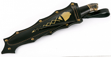 Финский нож «Puukko» -1 - сталь кованая Х12МФ, рукоять граб, литье