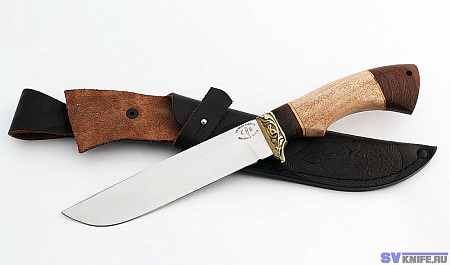 Нож Куница: кованая сталь 95х18 рукоять орех-венге