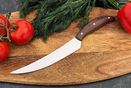 Кухонный нож «Филейный': сталь N690(кованая) - рукоять текстолит
