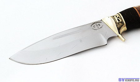 Нож Южанин: кованая 95х18, дол - рукоять орех-венге