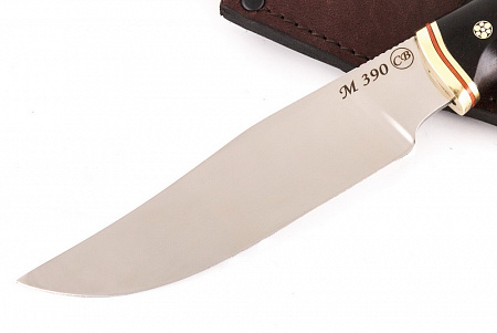 Нож "Сокол": сталь - Bohler М390; рукоять - карельская береза, черный граб