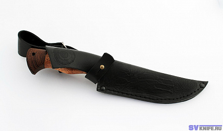 Нож "Секач": сталь - ХВ-5 (алмазная); рукоять - сапеле, венге